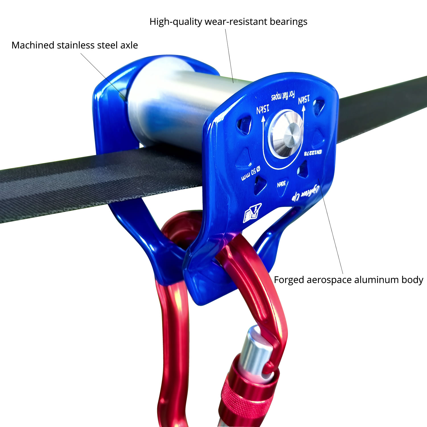 Kids Outdoor Zipline - Outdoor 30 KN Zipline Pulley Set