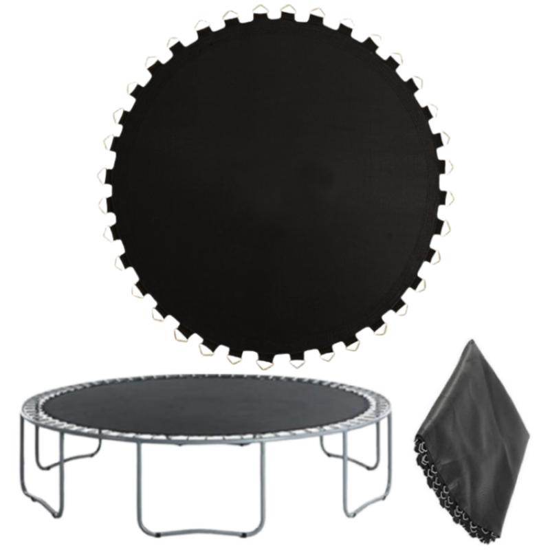 Kids Outdoor Zipline - 6FT 8FT 10FT 12FT Trampoline Mat