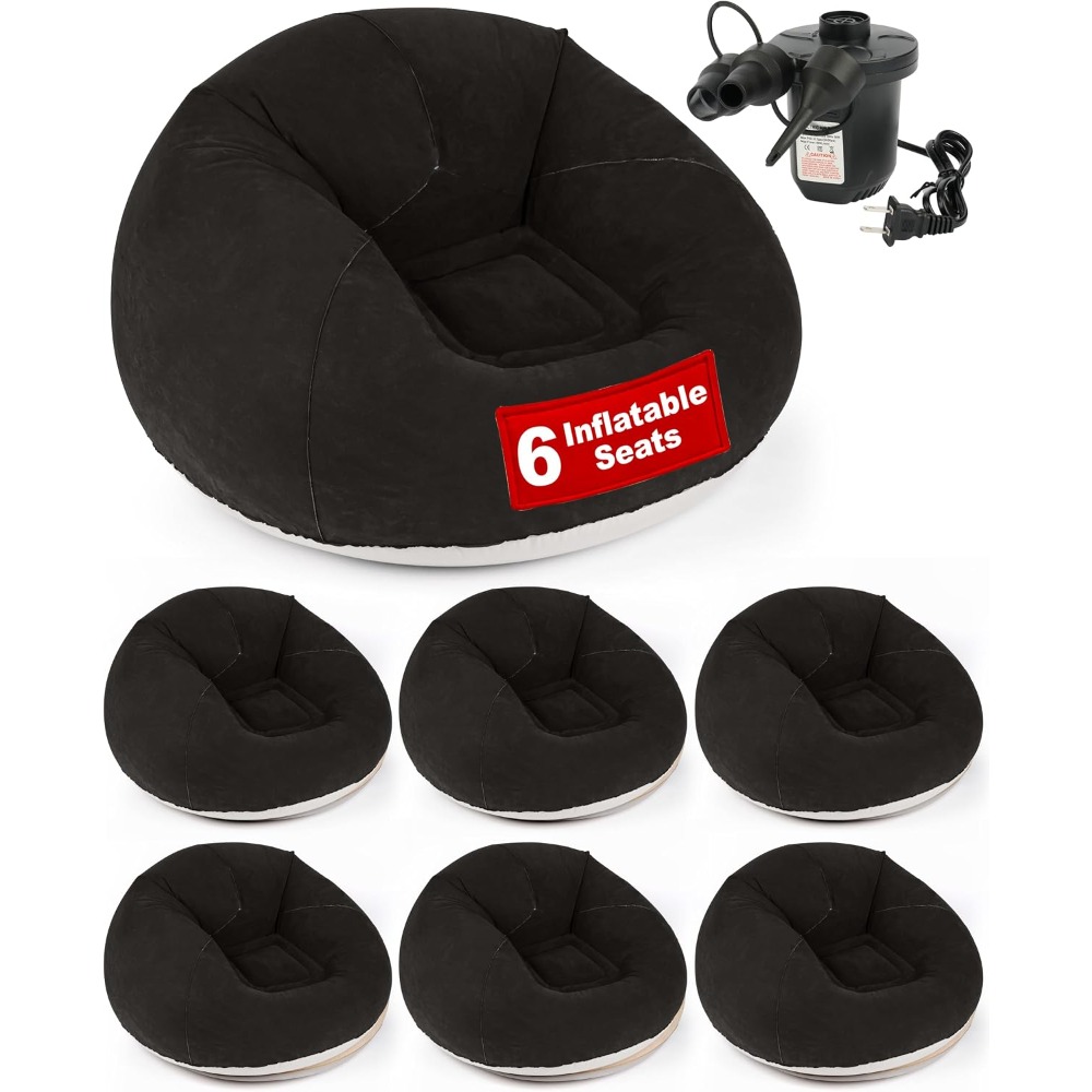 Kids Outdoor Bean Bag Chair - Inflatable Bean Bag Chair with Electric