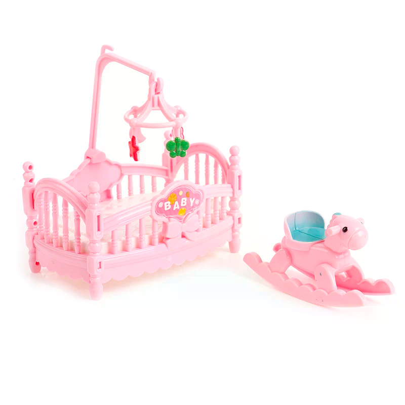 Kids Outdoor Umbrella - Miniature Crib Wooden Horse Set Outdoor