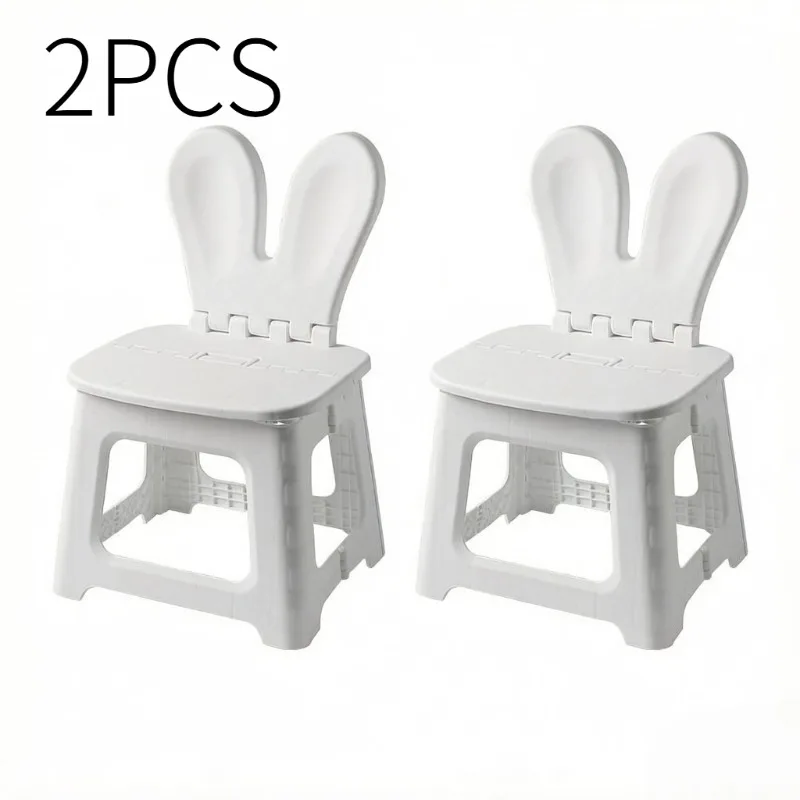 2PCS Thickened Rabbit Cartoon  - Kids Outdoor Chair Plastic recension och pris