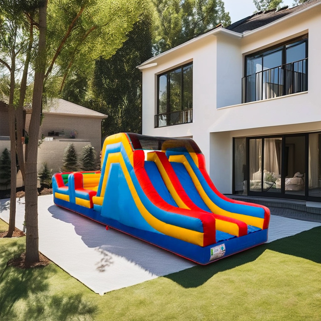 Giant Commercial Inflatable Bo - Kids Outdoor Obstacle Course Equipment recension och pris