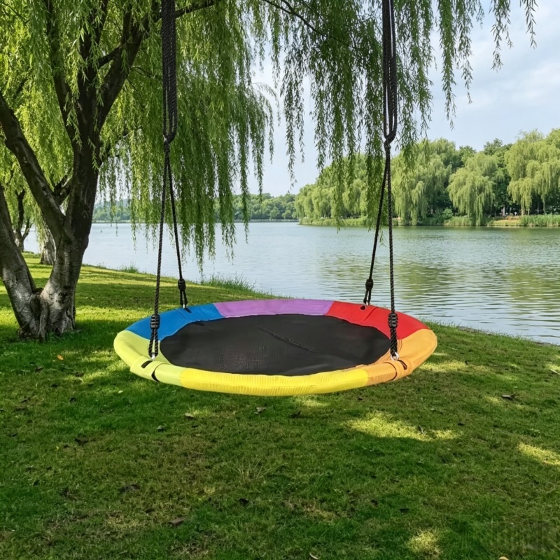 Circular Oxford Net Canvas Kid - Kids Outdoor Hammock Swing recension och pris