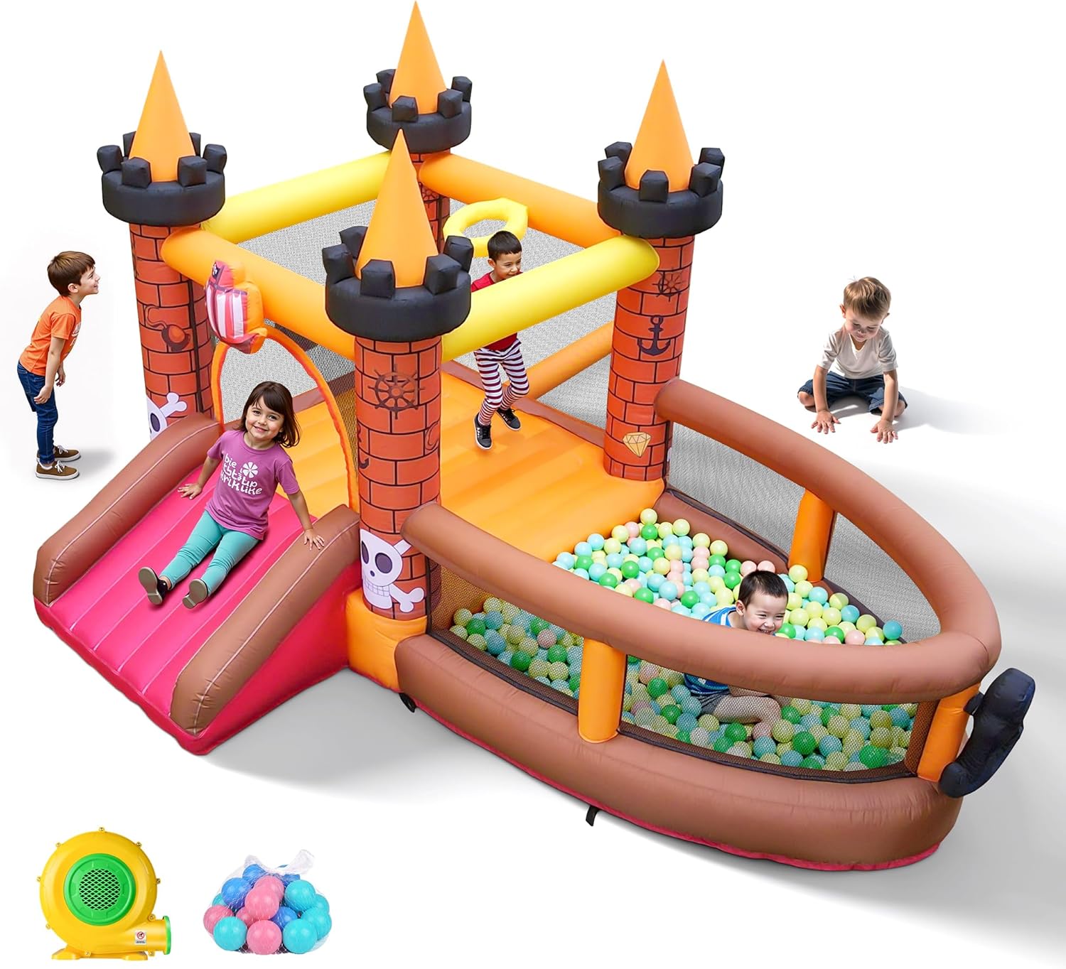 Inflatable Bounce House for Ki - Kids Outdoor Jumping Castle recension och pris