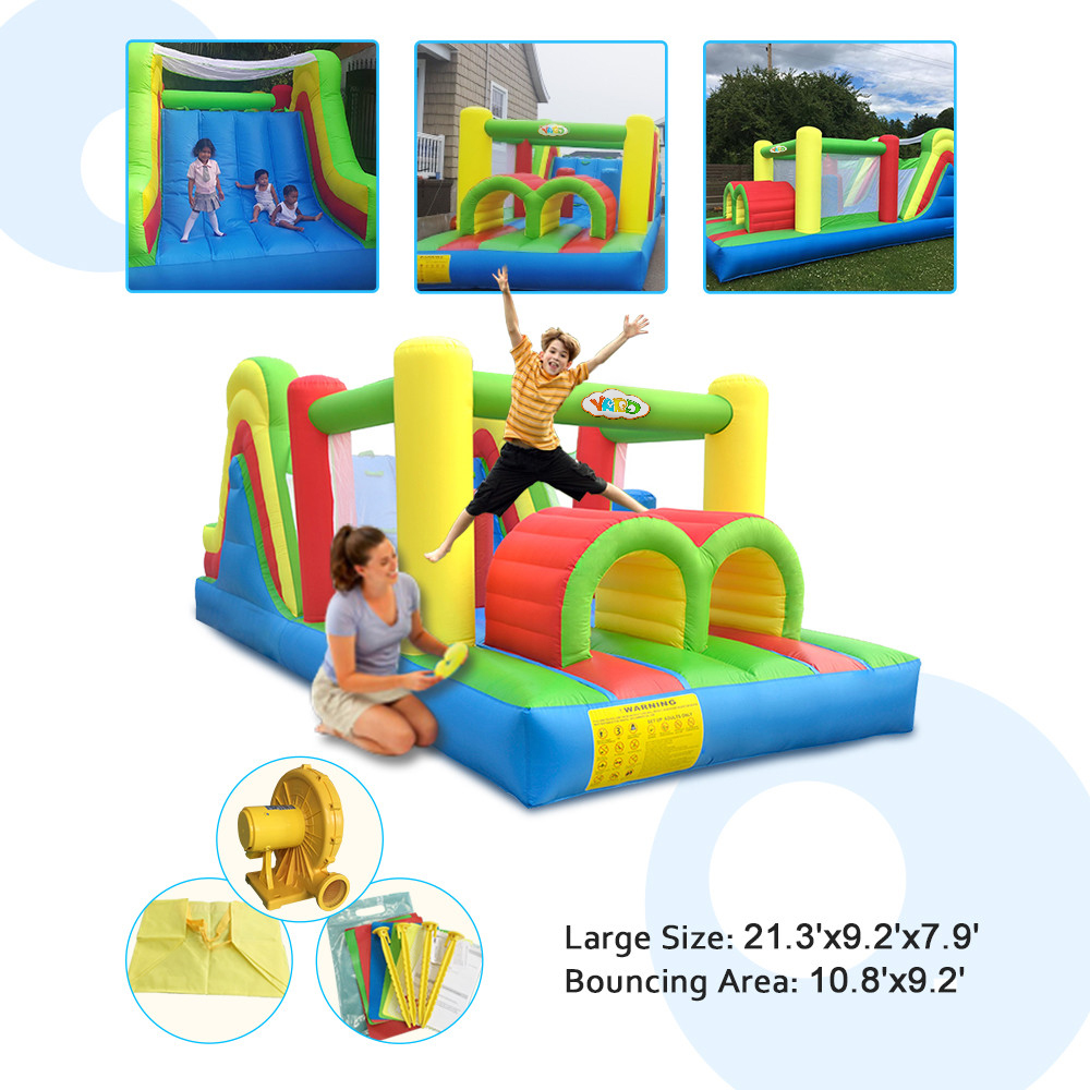 Colorful Inflatable Bounce Hou - Kids Outdoor Jumping Castle recension och pris