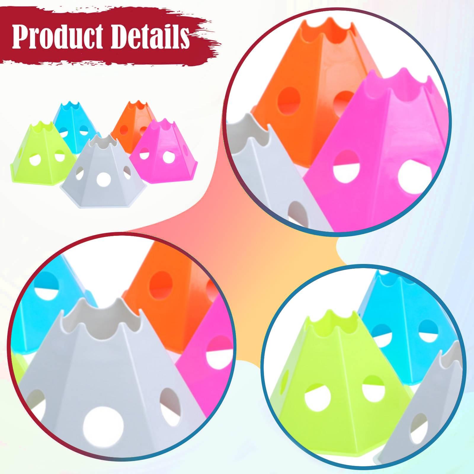 5x Soccer Cones for Training w - Kids Outdoor Obstacle Course Equipment recension och pris