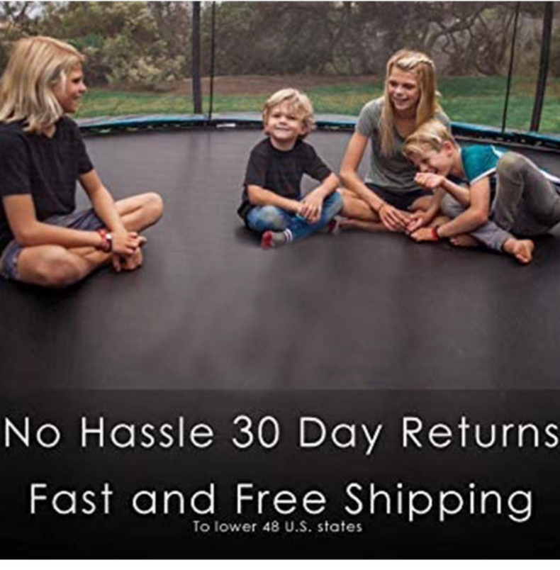 6FT 8FT 10FT 12FT Trampoline M - Kids Outdoor Zipline recension och pris