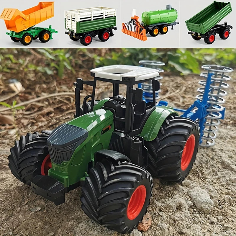 1:24 Inertial Farm Tractor wit - Kids Outdoor Play recension och pris