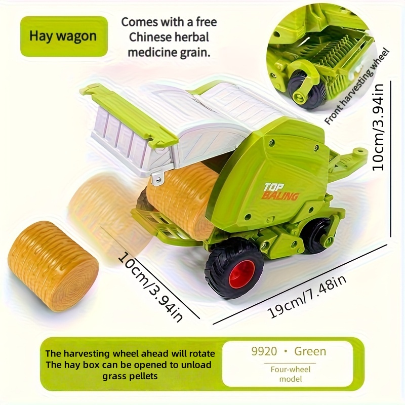 1:24 Inertial Farm Tractor wit - Kids Outdoor Play recension och pris