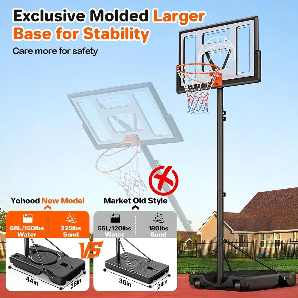 Adjustable Portable Outdoor Ba - Basketball Hoop Outdoor recension och pris
