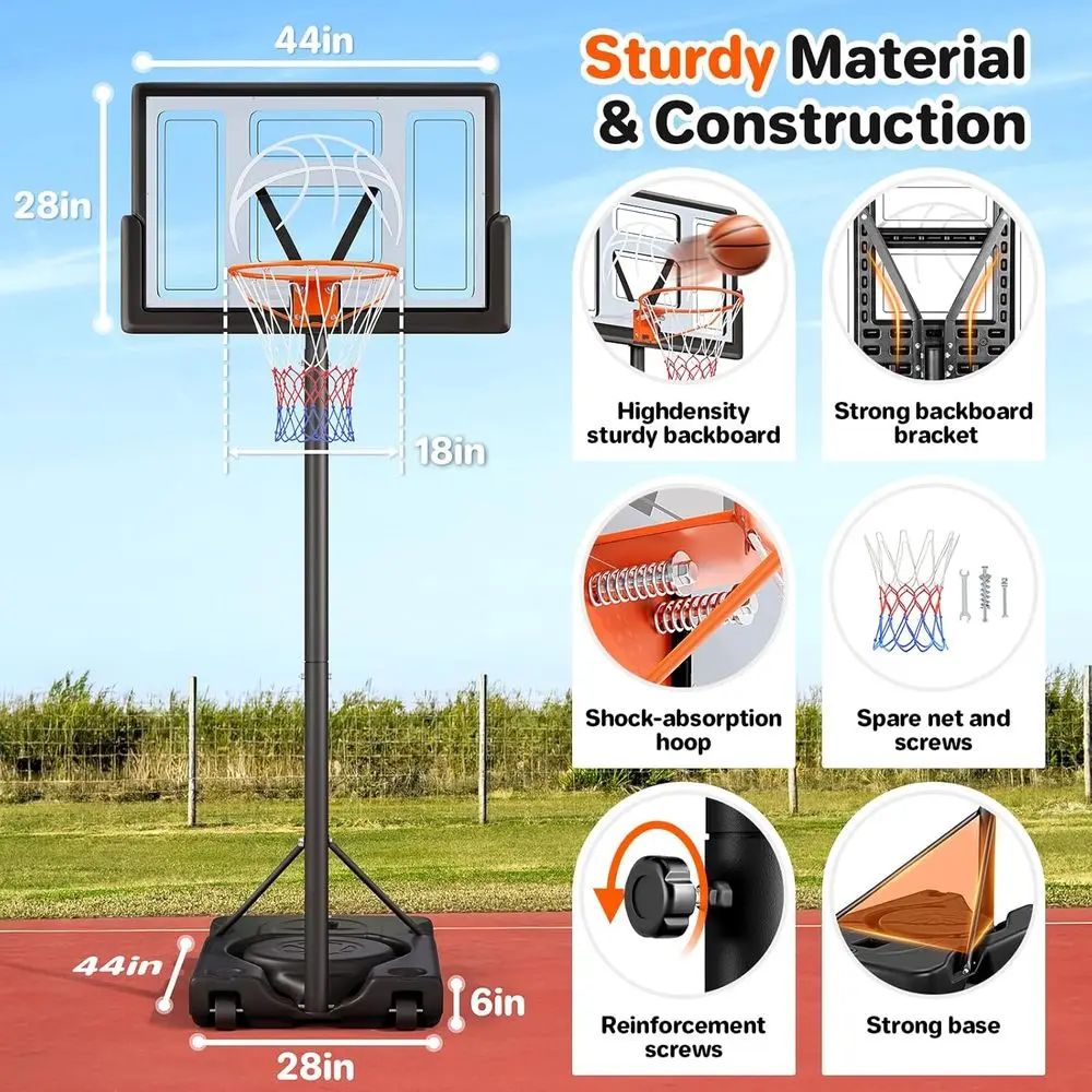 Adjustable Portable Outdoor Ba - Basketball Hoop Outdoor recension och pris