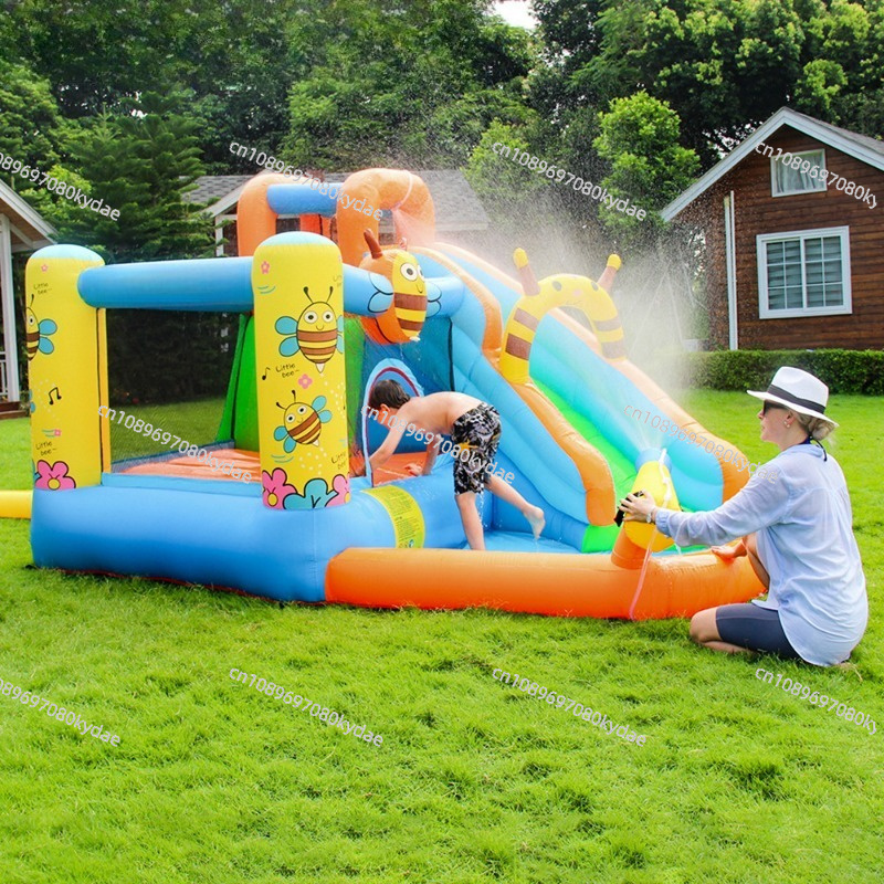 Inflatable Bounce Castle Water - Kids Outdoor Jumping Castle recension och pris