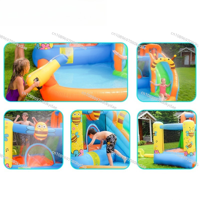 Inflatable Bounce Castle Water - Kids Outdoor Jumping Castle recension och pris