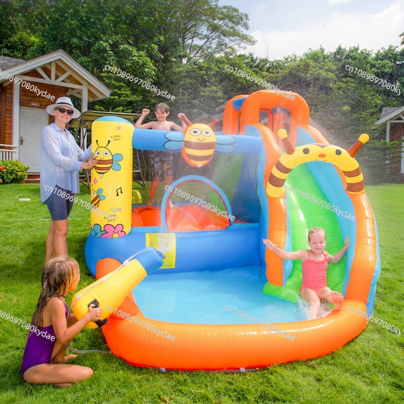 Inflatable Bounce Castle Water - Kids Outdoor Jumping Castle recension och pris