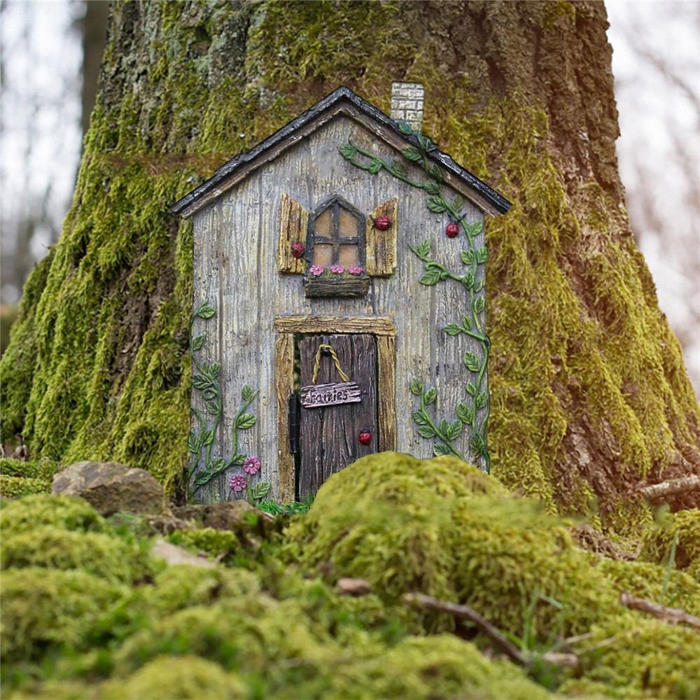 Engraved Design Wooden Miniatu - Kids Outdoor Fairy Garden recension och pris
