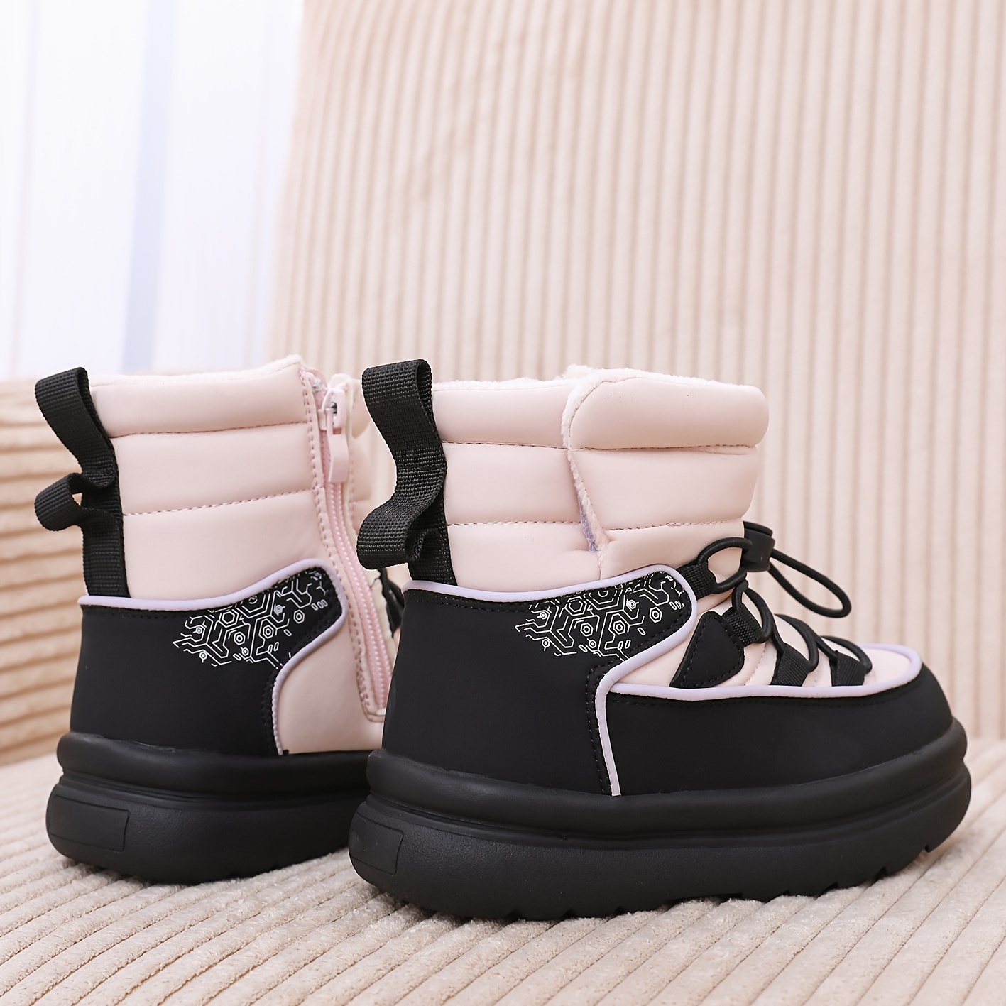 Children Warm Snow Boots Side  - Kids Outdoor Zipline recension och pris