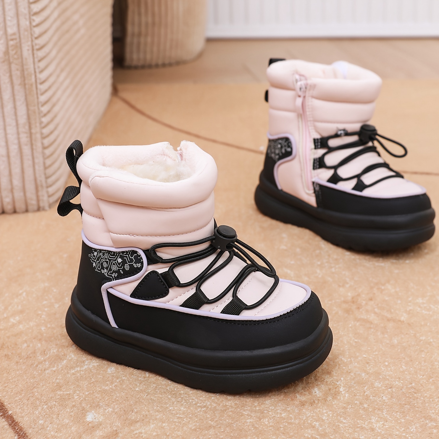 Children Warm Snow Boots Side  - Kids Outdoor Zipline recension och pris