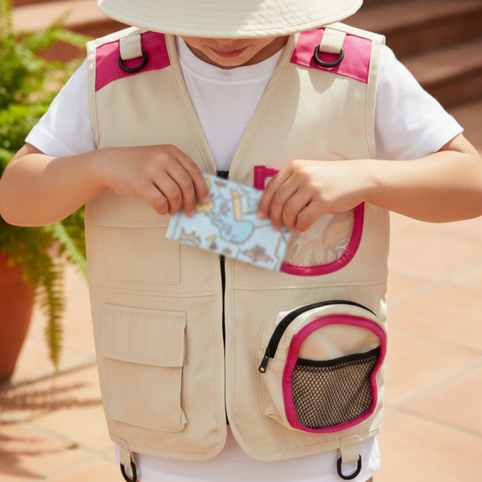 Explorer Hat and Vest Role Pla - Kids Outdoor Play recension och pris