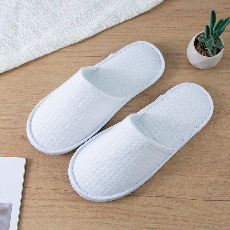 5Pairs/Lot White Waffle Dispos - Kids Indoor Outdoor Slippers recension och pris