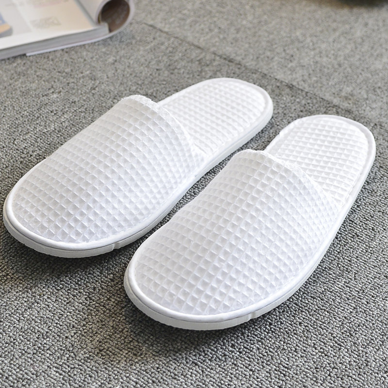 5Pairs/Lot White Waffle Dispos - Kids Indoor Outdoor Slippers recension och pris