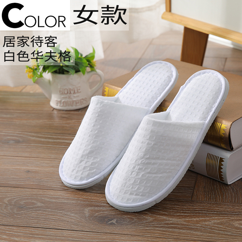 5Pairs/Lot White Waffle Dispos - Kids Indoor Outdoor Slippers recension och pris