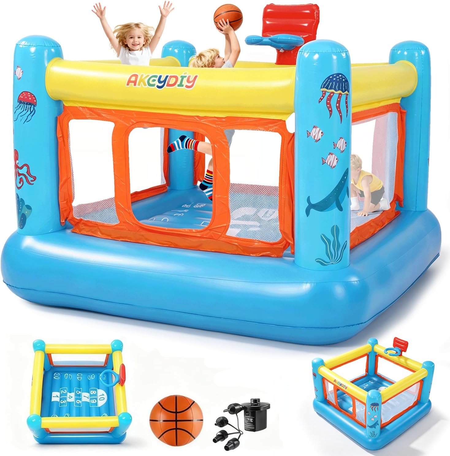Bounce House, PVC Inflatable B - Kids Outdoor Jumping Castle recension och pris