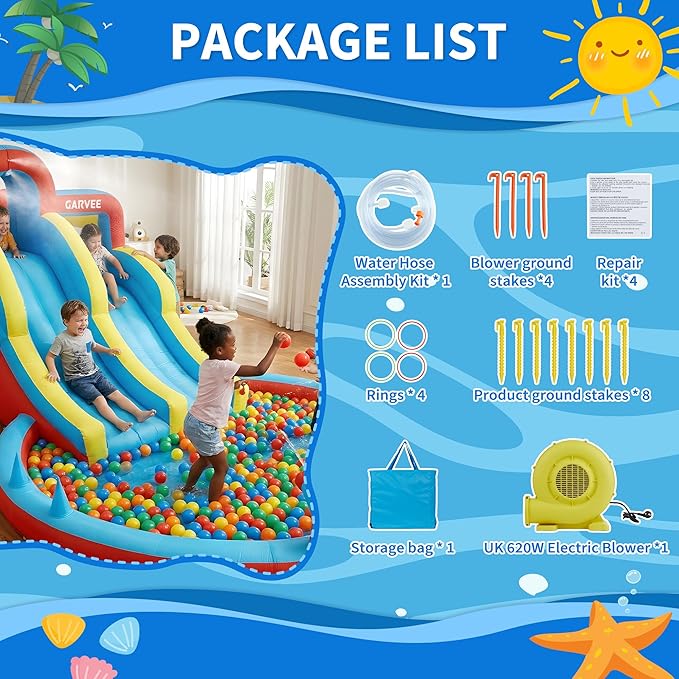 All-Season 8-in-1 Inflatable W - Kids Outdoor Playset recension och pris