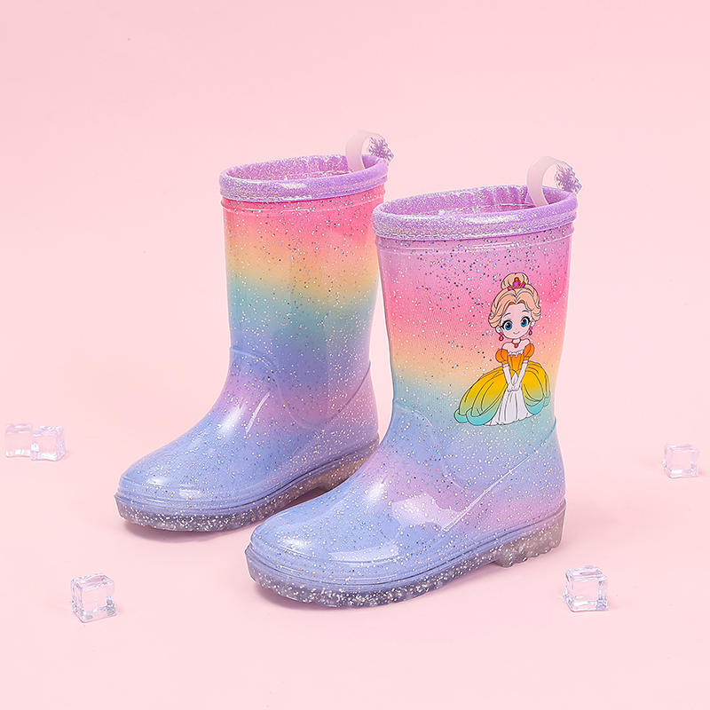 Toddler Girls Rainbow Glitter  - Kids Outdoor Boots recension och pris