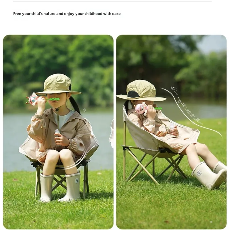 Mini Portable Folding Moon Cha - Kids Outdoor Bean Bag Chair recension och pris