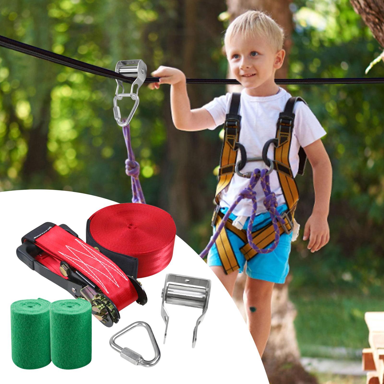 Zip Line for Kids Balance Fun  - Kids Outdoor Zipline recension och pris
