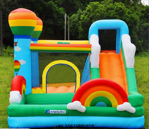 Kids Inflatable Castle with Sl - Kids Outdoor Jumping Castle recension och pris