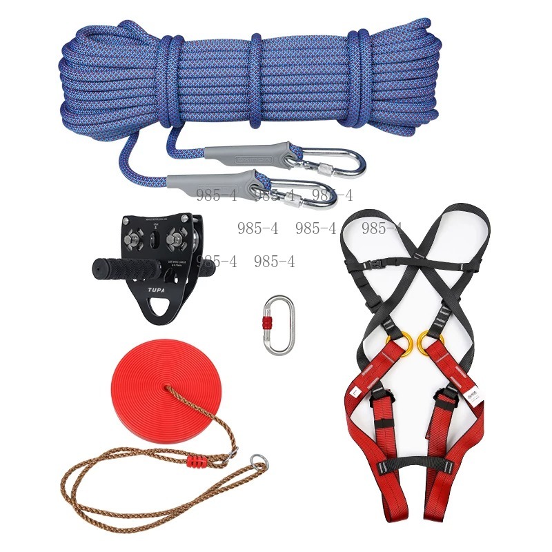 Kids Zipline Kit with Handle P - Kids Outdoor Zipline recension och pris