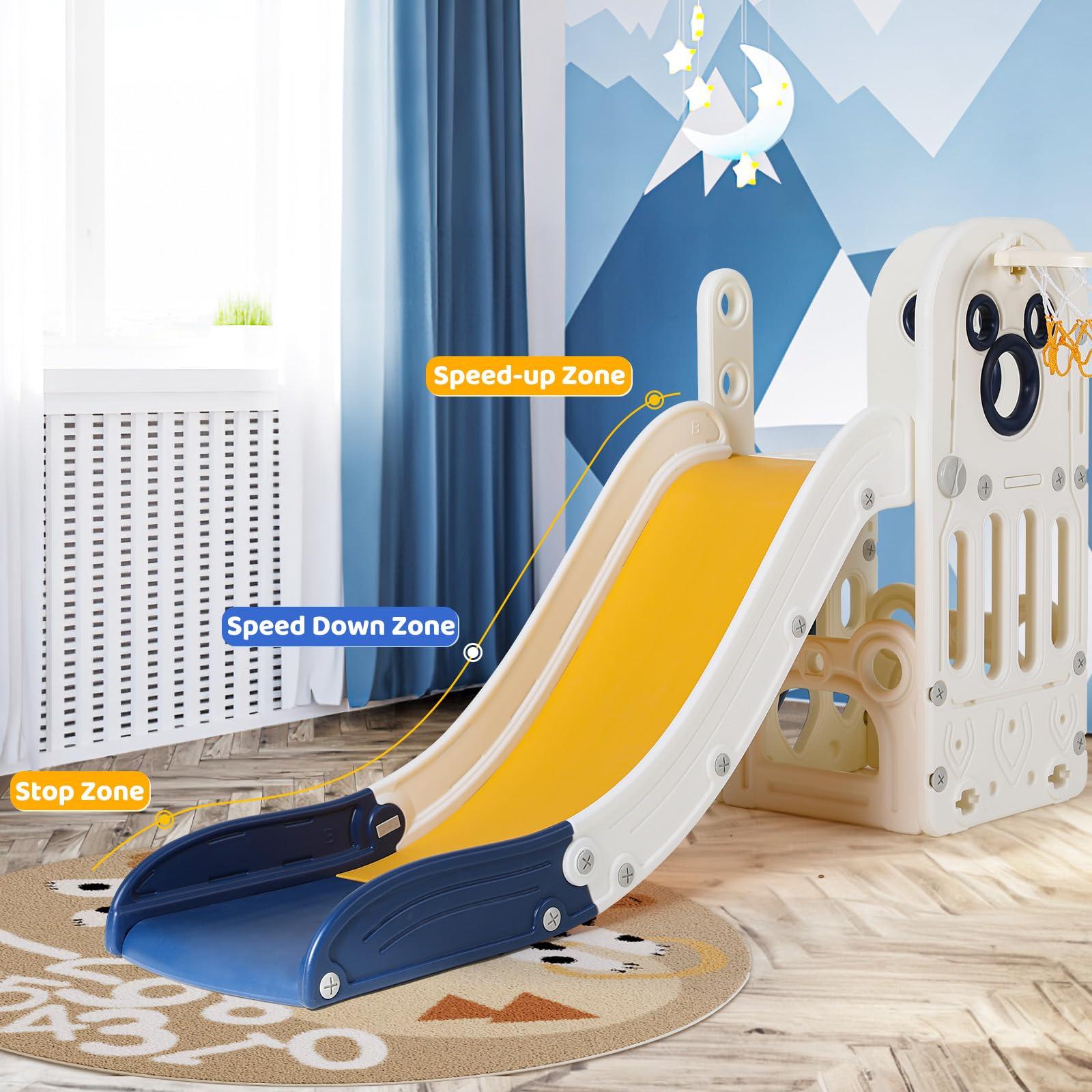 6 in 1 Toddler Slide Playset,  - Kids Outdoor Playset recension och pris