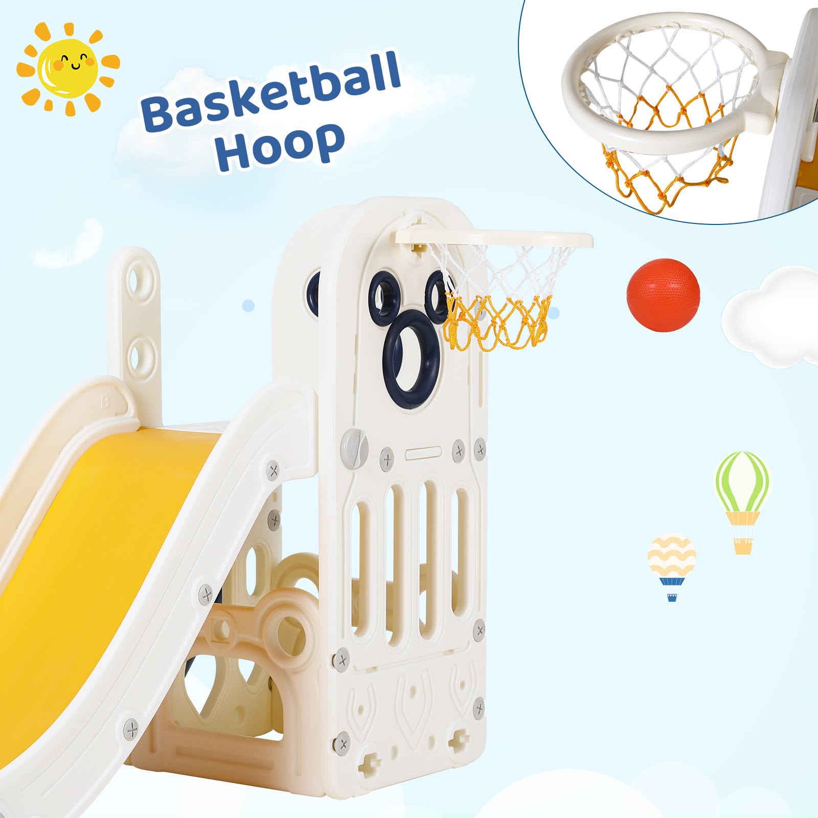6 in 1 Toddler Slide Playset,  - Kids Outdoor Playset recension och pris