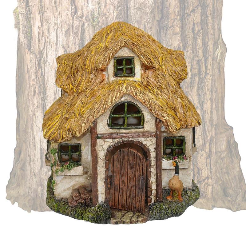 Fairy Garden House Wooden Tree - Kids Outdoor Fairy Garden recension och pris