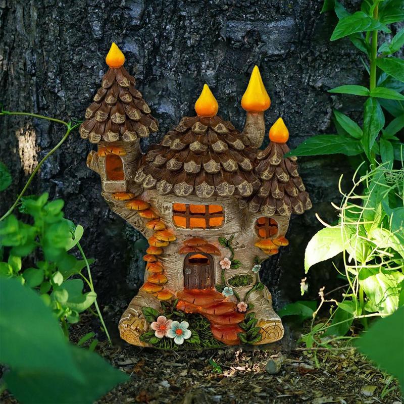 Fairy Garden House Wooden Tree - Kids Outdoor Fairy Garden recension och pris
