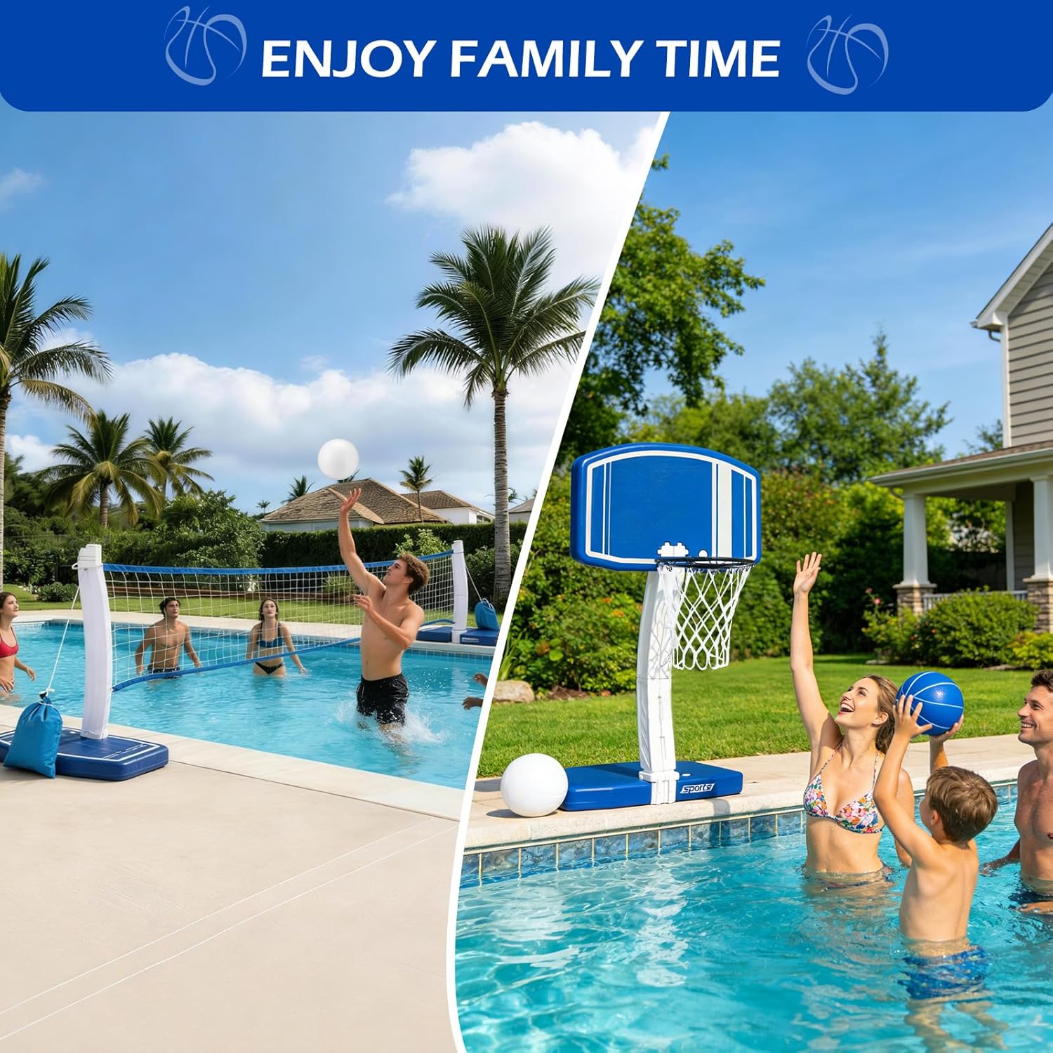 Above Ground Pool Basketball H - Basketball Hoop Outdoor recension och pris