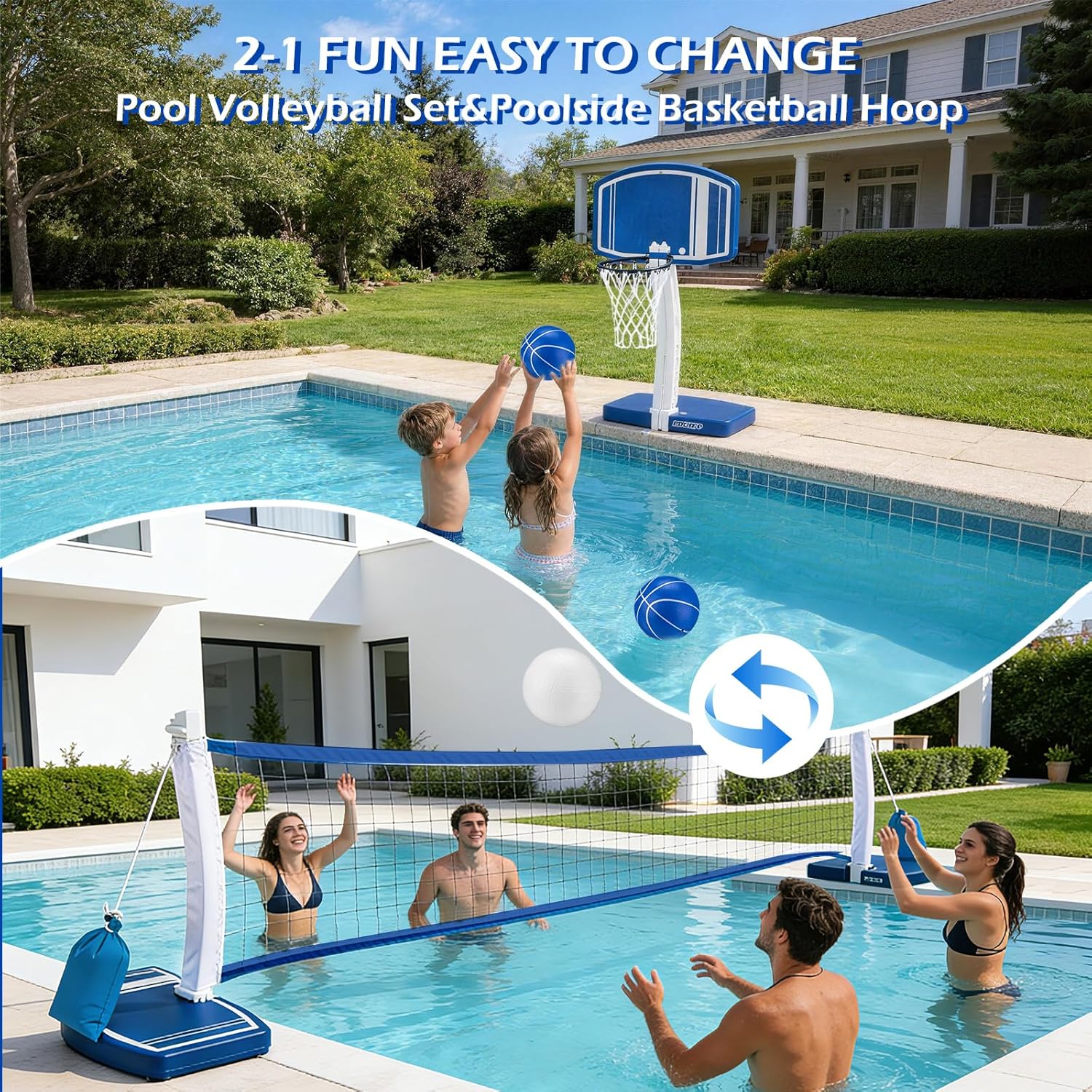 Above Ground Pool Basketball H - Basketball Hoop Outdoor recension och pris