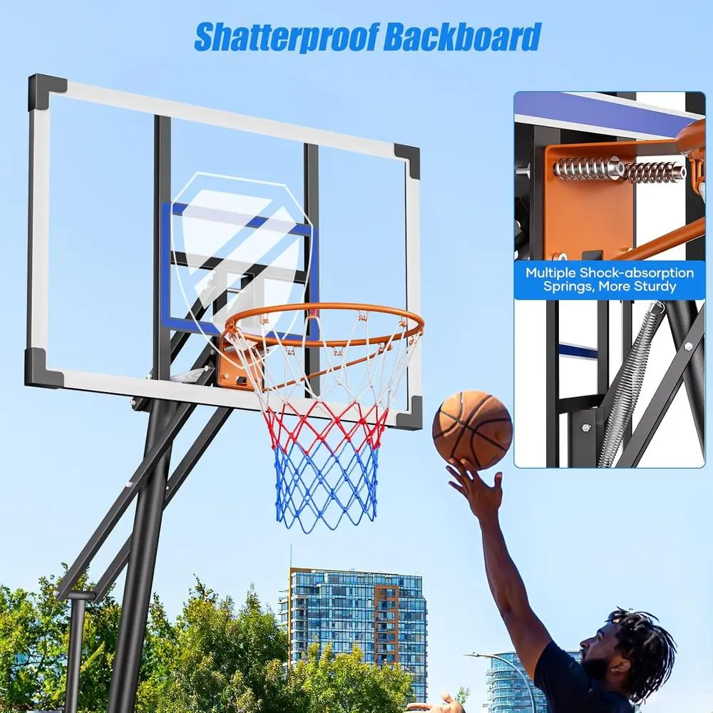 Portable 44 Shatterproof Outdo - Basketball Hoop Outdoor recension och pris