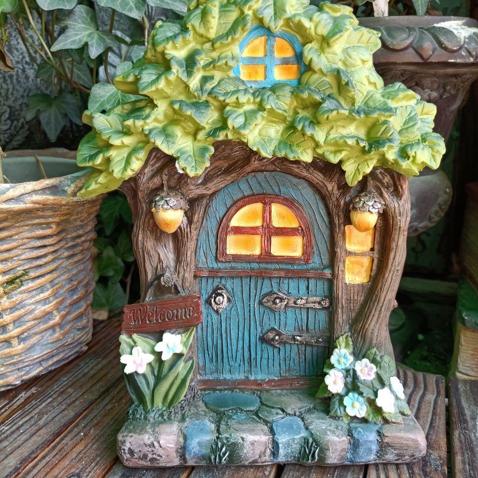 Wooden Miniature Fairy Gnome E - Kids Outdoor Fairy Garden recension och pris