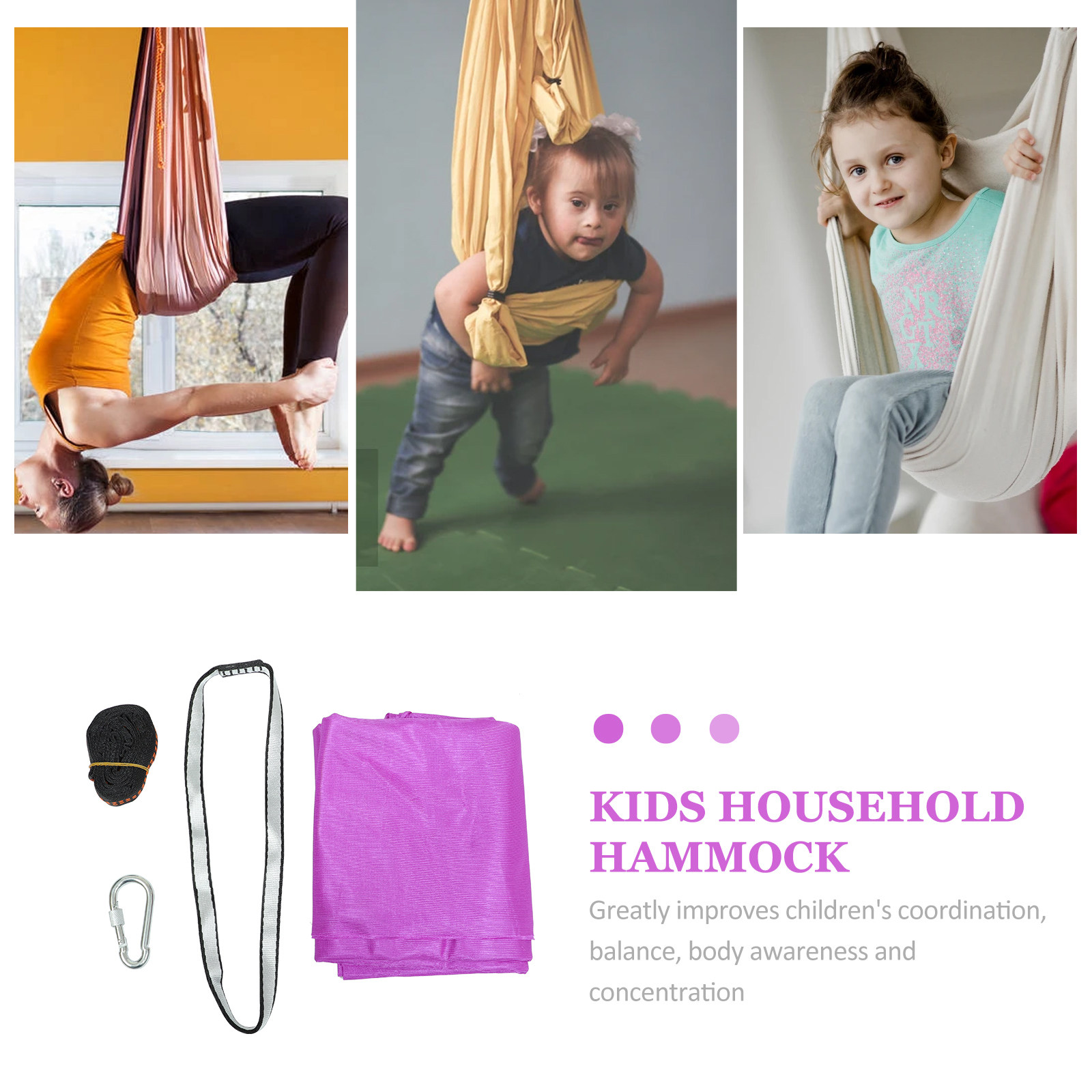 1Set Kids Yoga Hammock High-Cl - Kids Outdoor Hammock Swing recension och pris