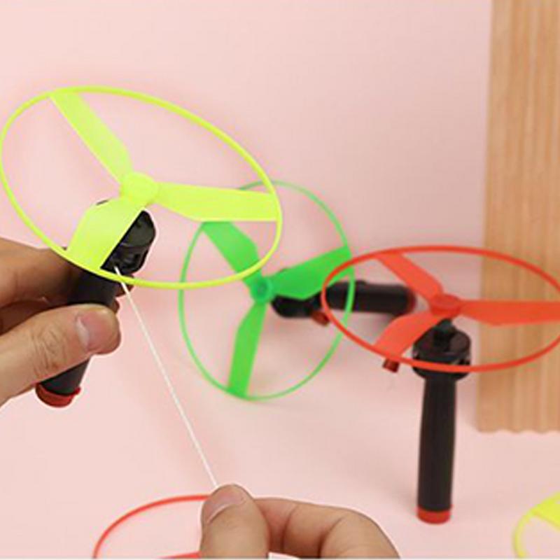 10 set Pull String Flying Disc - Kids Outdoor Zipline recension och pris