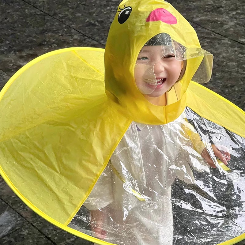 Kids UFO Raincoat Duck Hooded  - Kids Outdoor Umbrella recension och pris