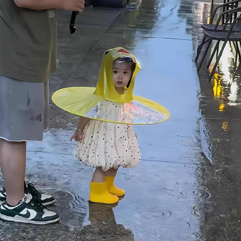 Kids UFO Raincoat Duck Hooded  - Kids Outdoor Umbrella recension och pris