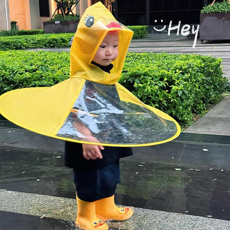 Kids UFO Raincoat Duck Hooded  - Kids Outdoor Umbrella recension och pris