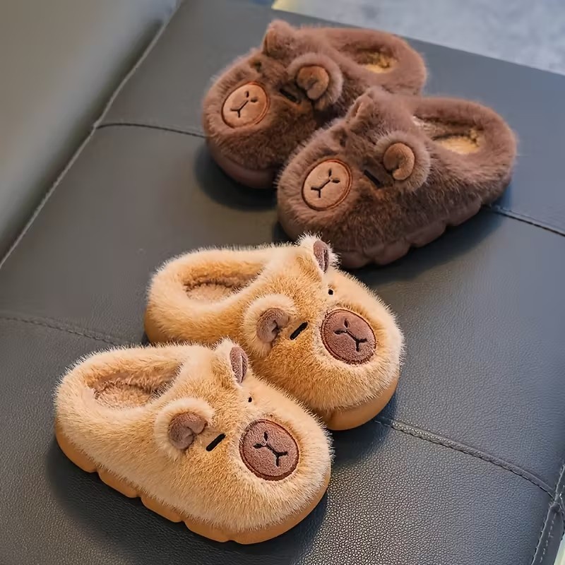Autumn Winter Warm Cotton Slip - Kids Indoor Outdoor Slippers recension och pris