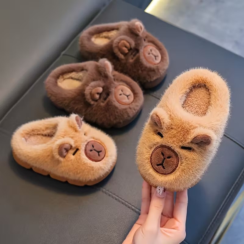 Autumn Winter Warm Cotton Slip - Kids Indoor Outdoor Slippers recension och pris