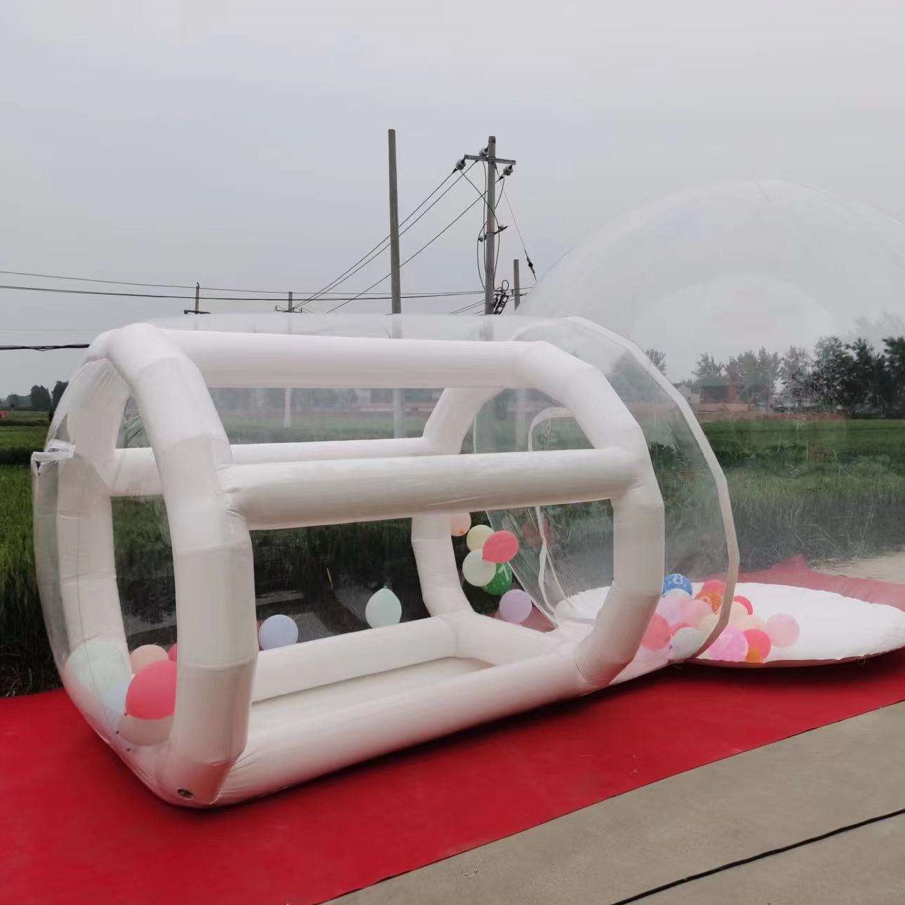 Outdoor  White PVC Inflatable  - Kids Outdoor Jumping Castle recension och pris