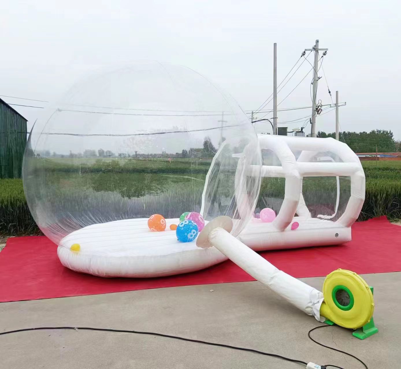 Outdoor  White PVC Inflatable  - Kids Outdoor Jumping Castle recension och pris