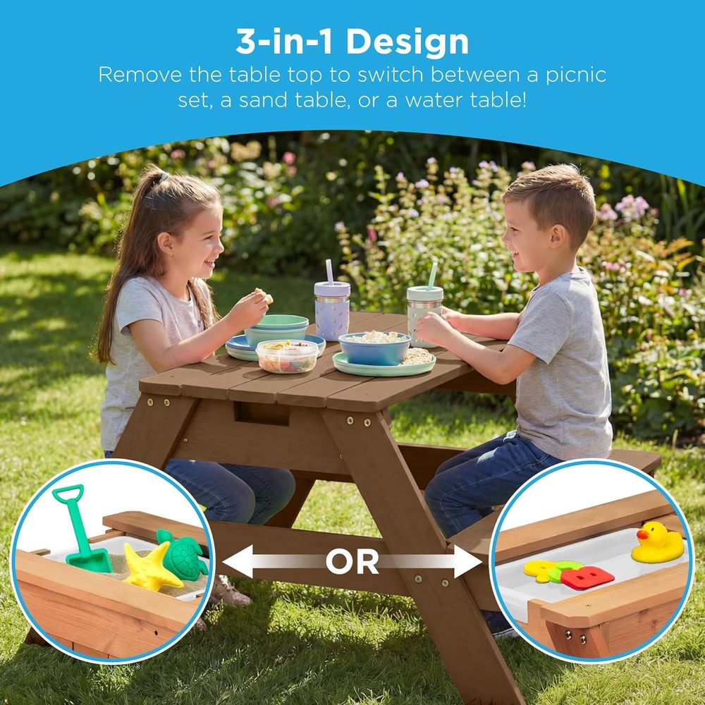 Kids Picnic Table with Umbrell - Kids Outdoor Umbrella recension och pris